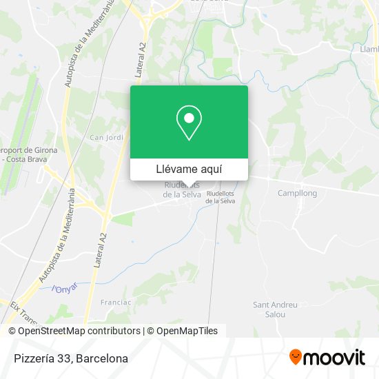 Mapa Pizzería 33