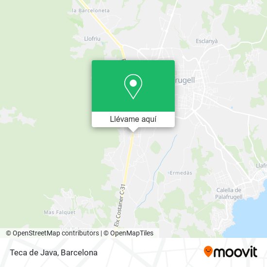 Mapa Teca de Java