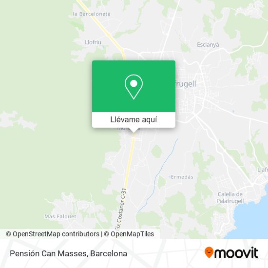 Mapa Pensión Can Masses