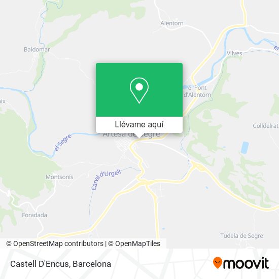 Mapa Castell D'Encus