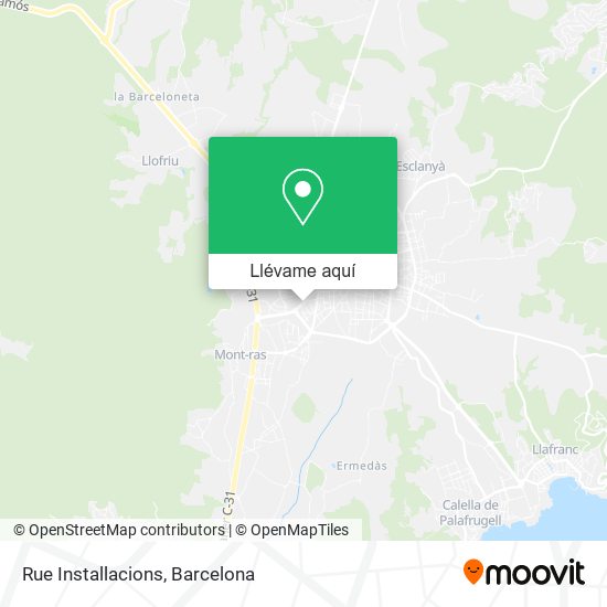 Mapa Rue Installacions
