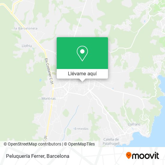 Mapa Peluquería Ferrer