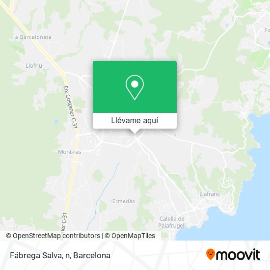 Mapa Fábrega Salva, n