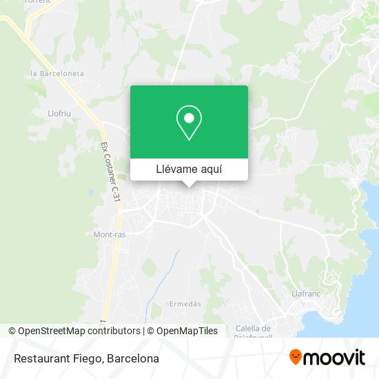 Mapa Restaurant Fiego