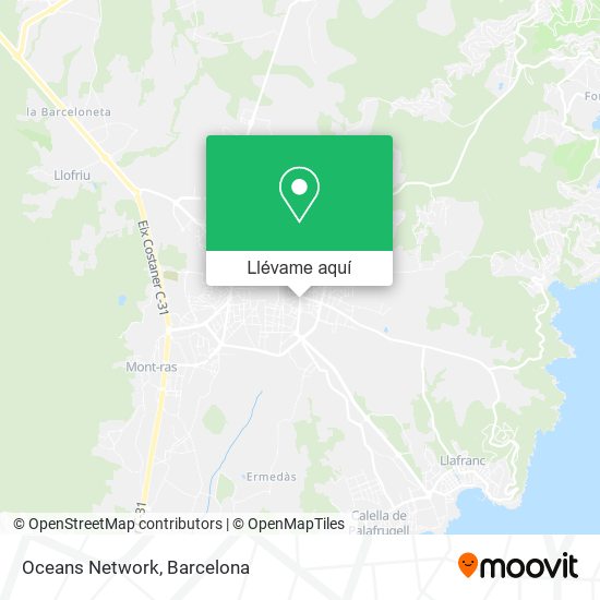 Mapa Oceans Network