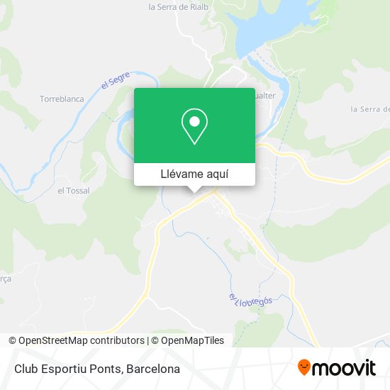 Mapa Club Esportiu Ponts