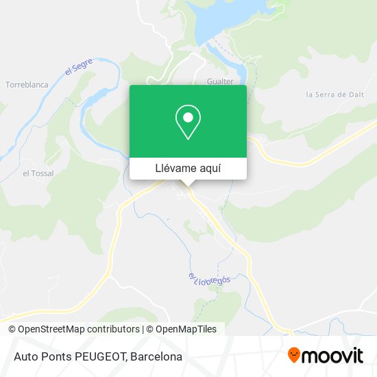 Mapa Auto Ponts PEUGEOT