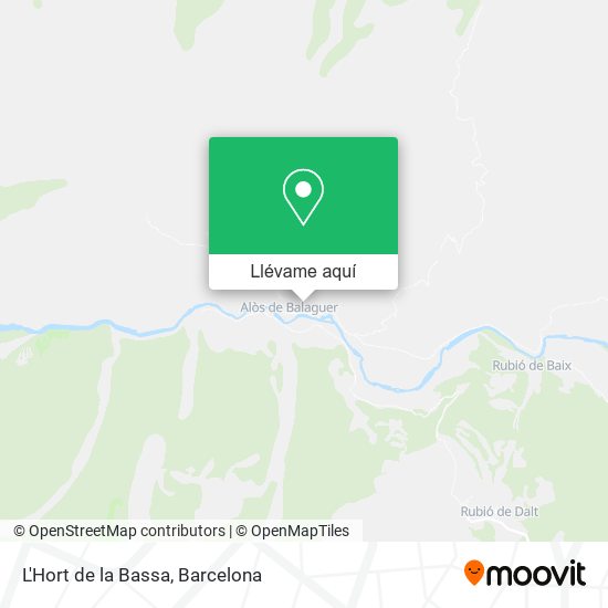 Mapa L'Hort de la Bassa