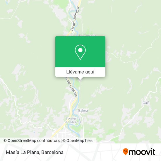 Mapa Masía La Plana