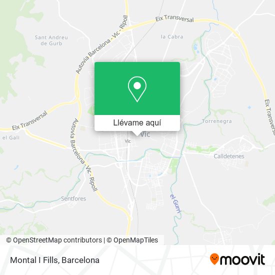 Mapa Montal I Fills