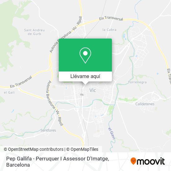Mapa Pep Gallifa - Perruquer I Assessor D'Imatge