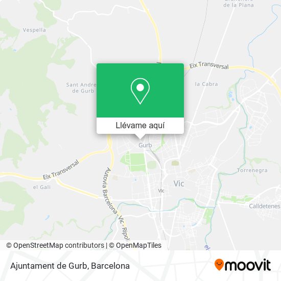 Mapa Ajuntament de Gurb