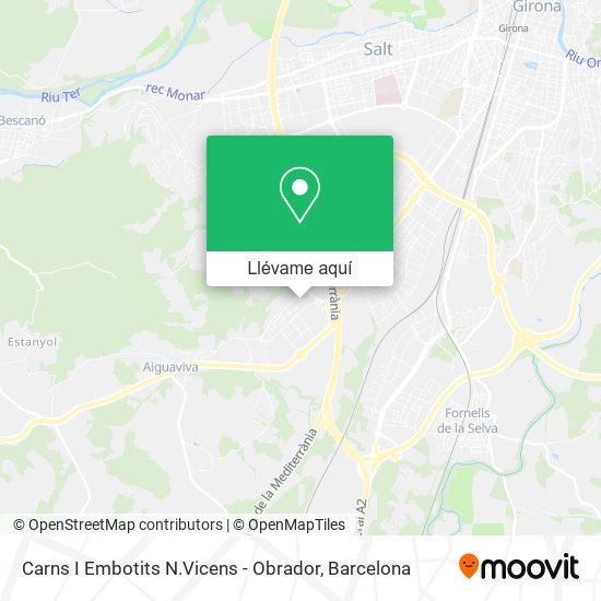 Mapa Carns I Embotits N.Vicens - Obrador