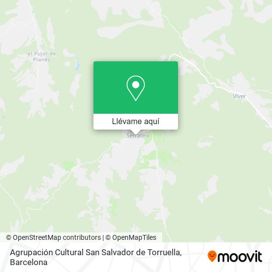 Mapa Agrupación Cultural San Salvador de Torruella