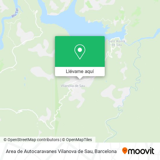 Mapa Area de Autocaravanes Vilanova de Sau