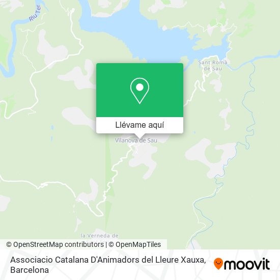 Mapa Associacio Catalana D'Animadors del Lleure Xauxa