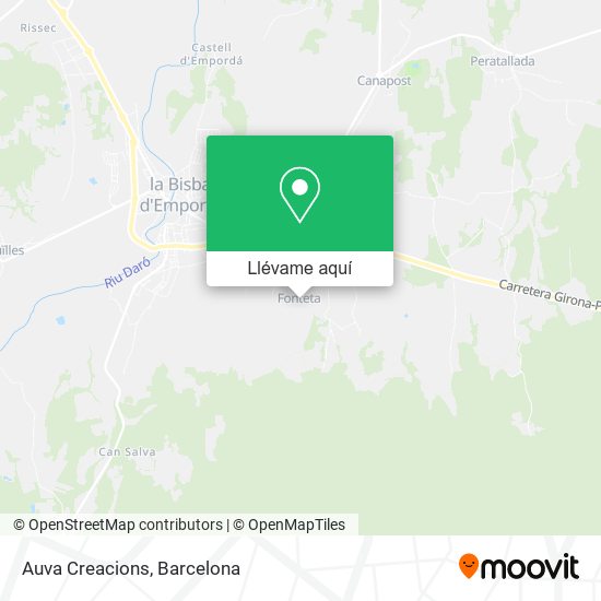 Mapa Auva Creacions