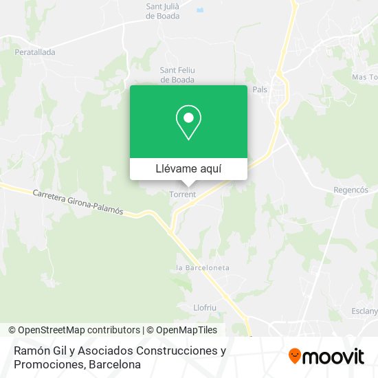 Mapa Ramón Gil y Asociados Construcciones y Promociones