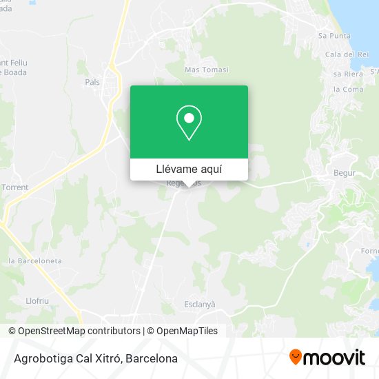 Mapa Agrobotiga Cal Xitró