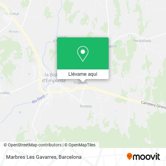 Mapa Marbres Les Gavarres