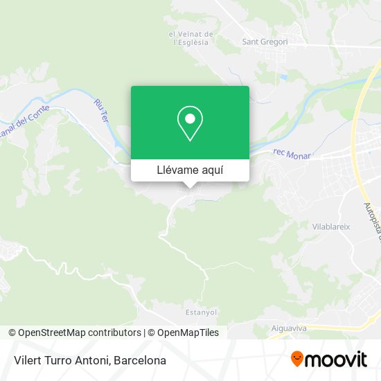 Mapa Vilert Turro Antoni