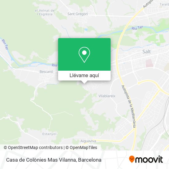 Mapa Casa de Colònies Mas Vilanna