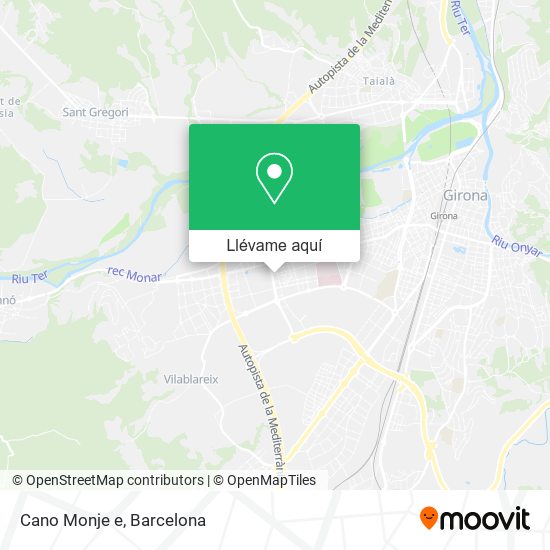 Mapa Cano Monje e