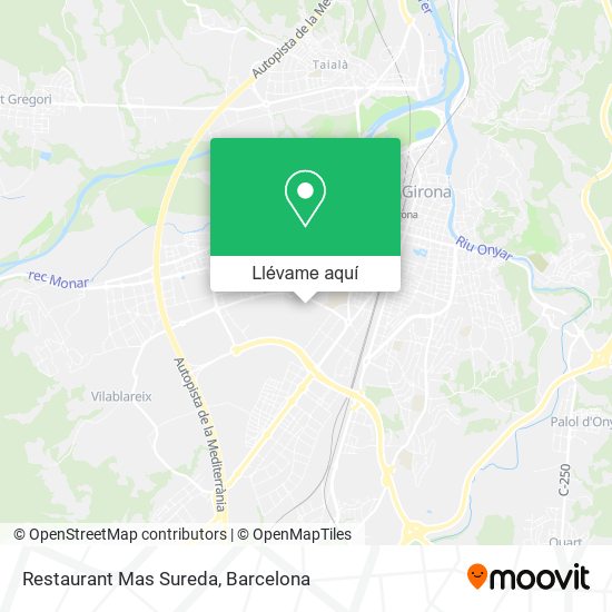 Mapa Restaurant Mas Sureda