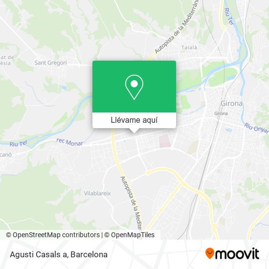 Mapa Agusti Casals a