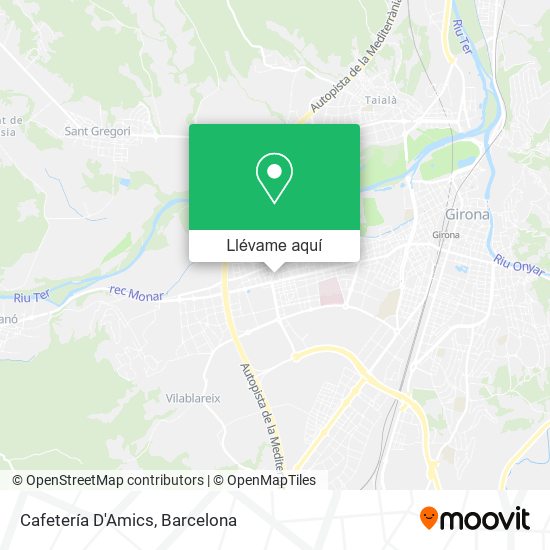 Mapa Cafetería D'Amics
