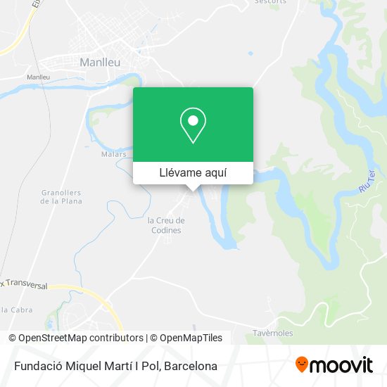 Mapa Fundació Miquel Martí I Pol