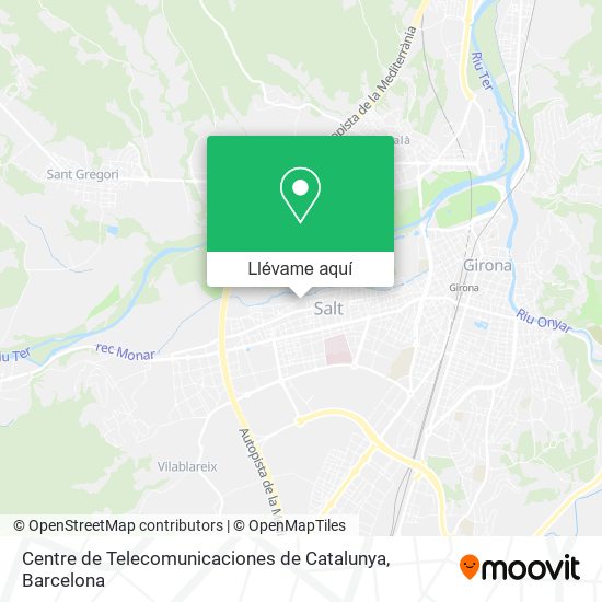 Mapa Centre de Telecomunicaciones de Catalunya