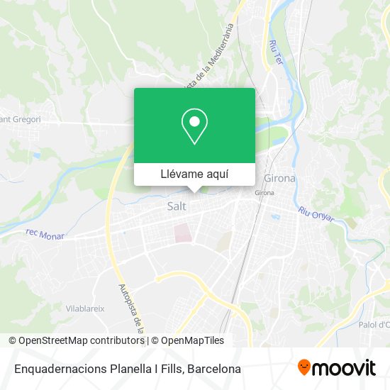 Mapa Enquadernacions Planella I Fills