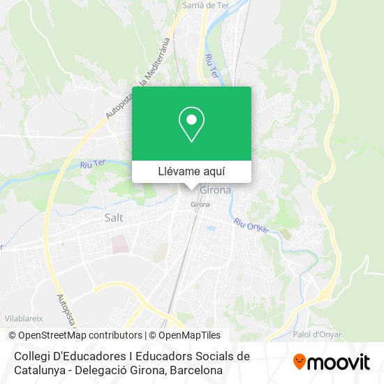 Mapa Collegi D'Educadores I Educadors Socials de Catalunya - Delegació Girona