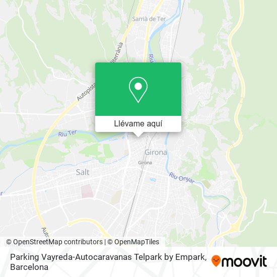 Mapa Parking Vayreda-Autocaravanas Telpark by Empark