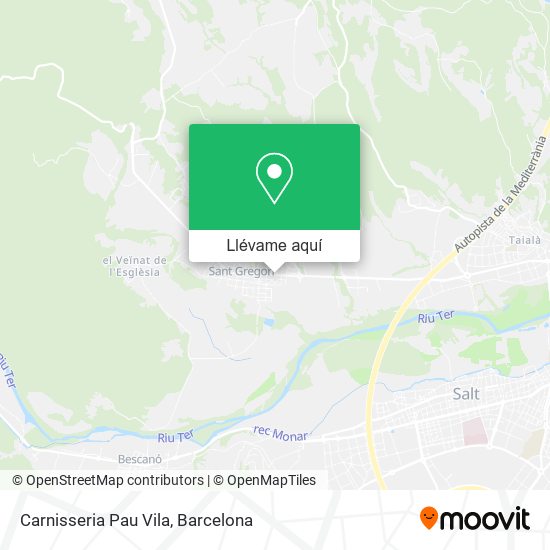 Mapa Carnisseria Pau Vila