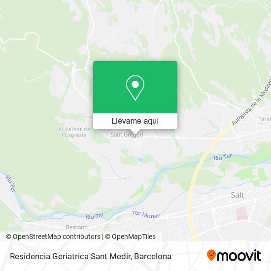 Mapa Residencia Geriatrica Sant Medir