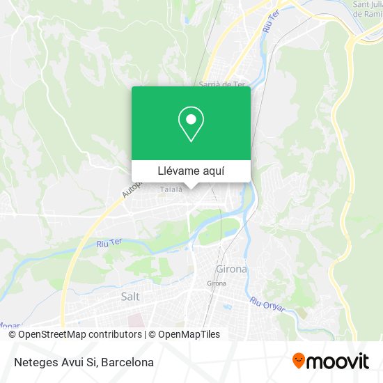 Mapa Neteges Avui Si