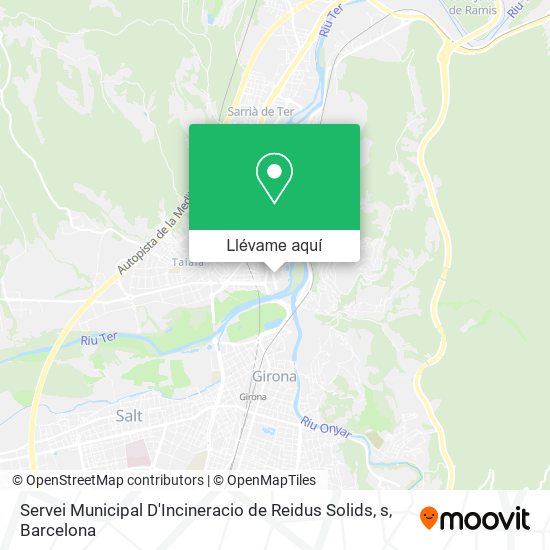 Mapa Servei Municipal D'Incineracio de Reidus Solids, s