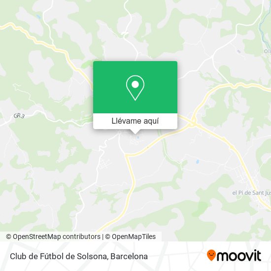 Mapa Club de Fútbol de Solsona