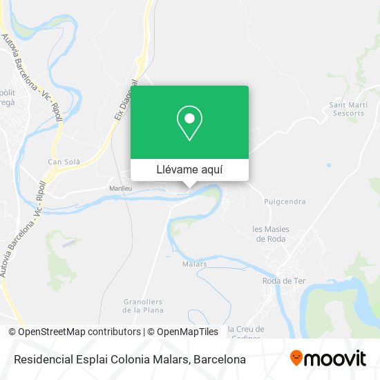 Mapa Residencial Esplai Colonia Malars