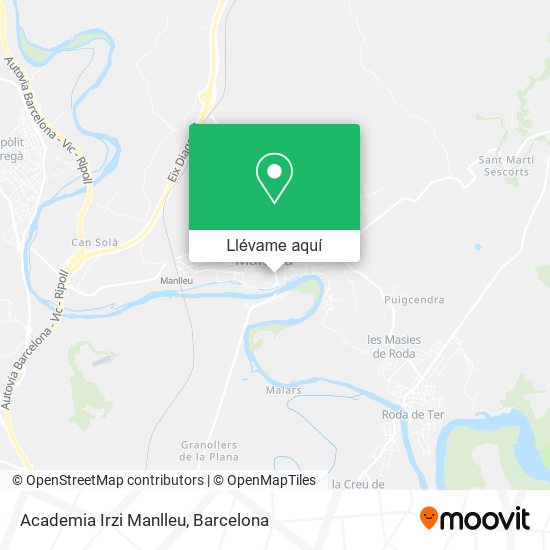Mapa Academia Irzi Manlleu
