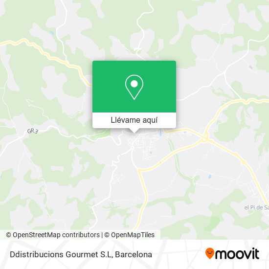 Mapa Ddistribucions Gourmet S.L