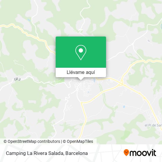 Mapa Camping La Rivera Salada