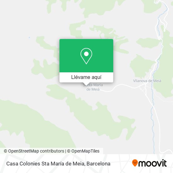 Mapa Casa Colonies Sta María de Meia