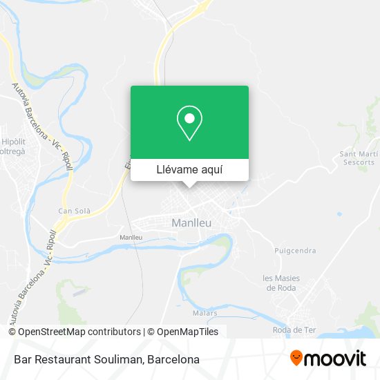 Mapa Bar Restaurant Souliman