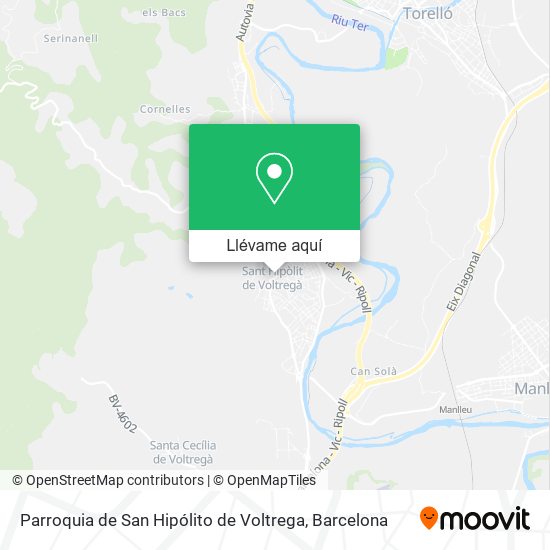 Mapa Parroquia de San Hipólito de Voltrega