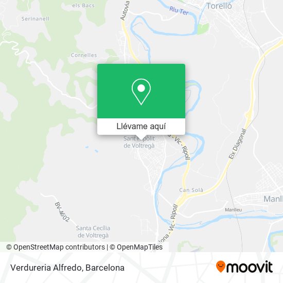 Mapa Verdureria Alfredo