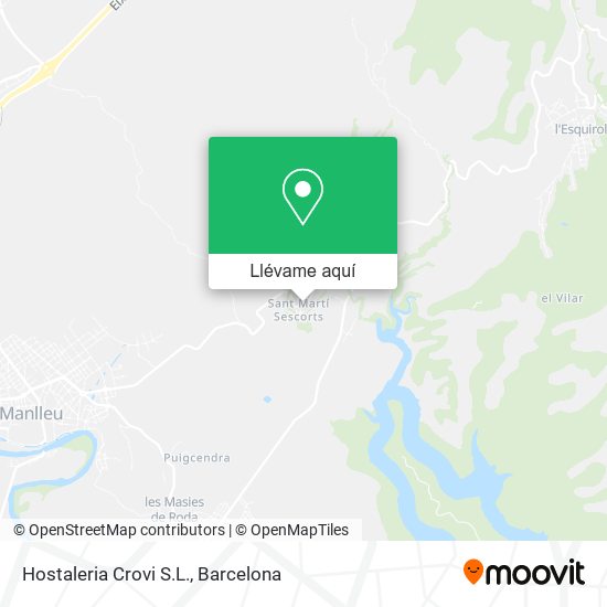 Mapa Hostaleria Crovi S.L.