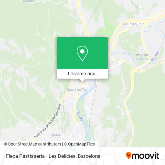 Mapa Fleca Pastisseria - Les Delícies